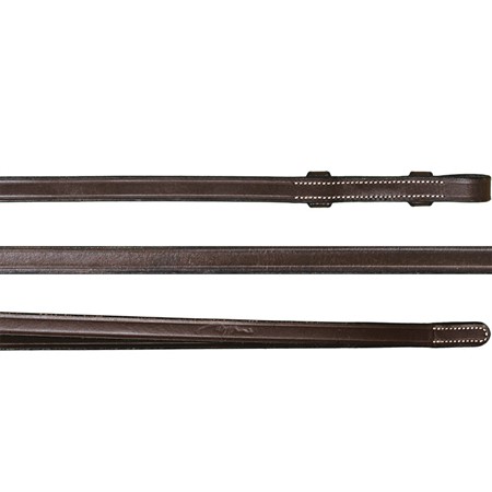 Slät lädertygel 13 mm WO