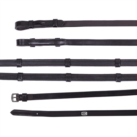 Huntertygel dressyr med stoppar, silver E