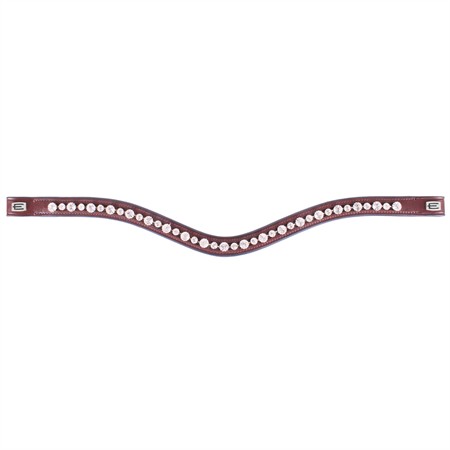 Pannband Vit kristall silver E