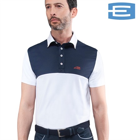 Team EQL Collins piké unisex k.ä 001 White XX-Large