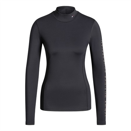 Amelie Rhinestone High Neck Baselayer